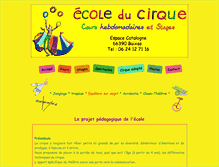 Tablet Screenshot of ecoledecirquedebaixas.com